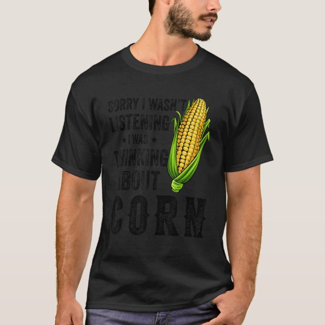 Mais auf dem Cob Kostüm Bauer Mais T-Shirt (Vorderseite)