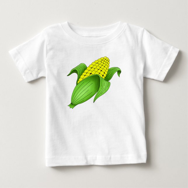 Mais auf dem T - Shirt des Cob Kid (Vorderseite)