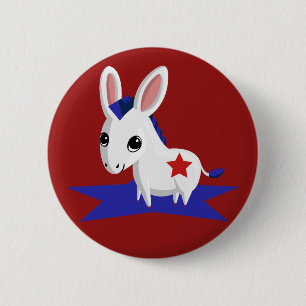 Mais der demokratische Esel Button
