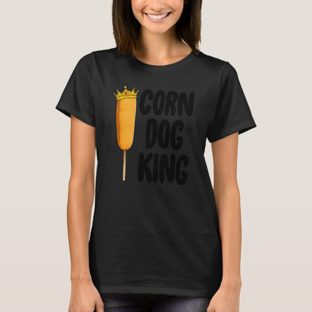 Mais Dog King Funny Fair Mais Hunde Feinschmecker T-Shirt (Vorderseite)