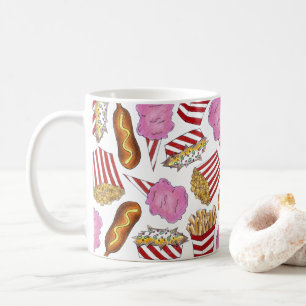 Mais Dog Popcorn Nacho Fries Cotton Candy Carnival Tasse