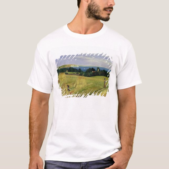 Mais-Feld in der Insel von Wight T-Shirt (Vorderseite)