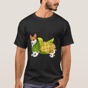 Mais-Hotdog-Corgi-Mais-Hotdog-Kostüm Essen Wortspi T-Shirt