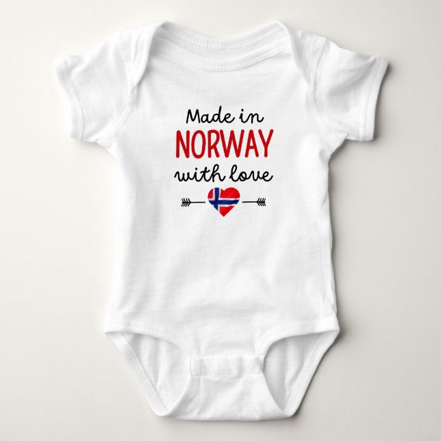Mais in Norwegen mit Liebe Baby Strampler (Vorderseite)