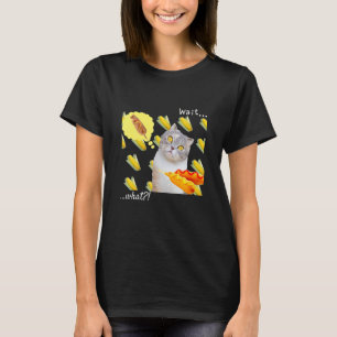 Mais Katze Mais Hotdog Katze Humor Wart Was T-Shirt