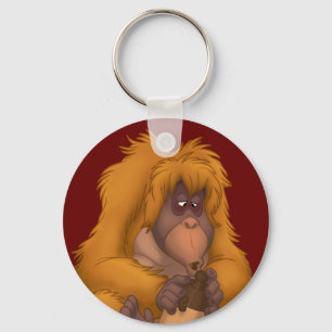 Mais-Krug-Playin' Orang-Utan Schlüsselanhänger