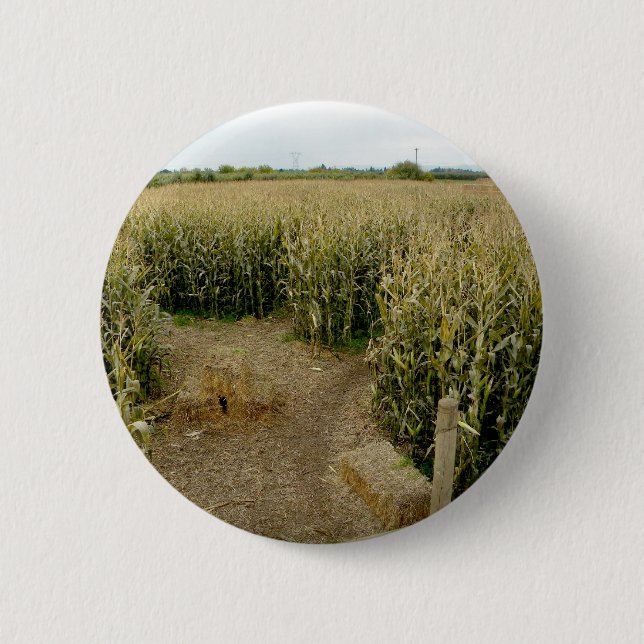 Mais-Labyrinth Button (Vorderseite)