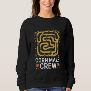 Mais-Labyrinth-Crew Mais-Landwirt Sweatshirt