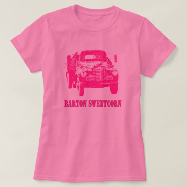 Mais-LKW-Glitzern-Ausgabe T-Shirt (Design vorne)