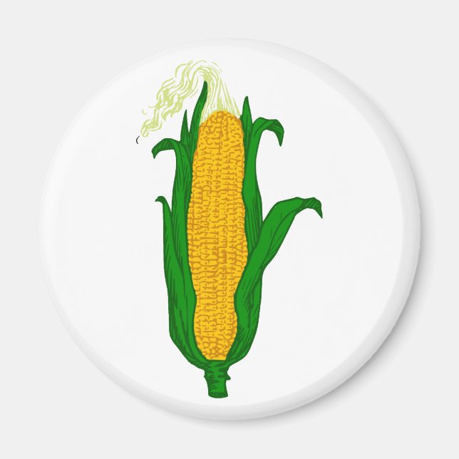Mais Maiskolben corn cob Magnet (Vorne)