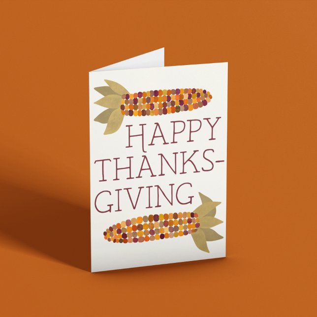 Mais oder indischer Mais Happy Thanksgiving Karte (Von Creator hochgeladen)