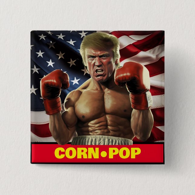 Mais-Pop Trump - Bidens Albtraum Button (Vorderseite)