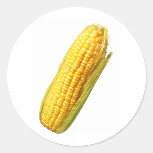 Mais Runder Aufkleber (Vorderseite)