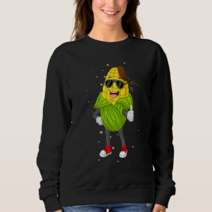 Mais Süßmais Maiskolben Retro Sweatshirt
