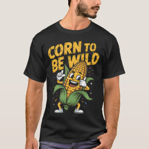 Mais Um Wild Komischer Gemüse Tanzparty Kern T-Shirt