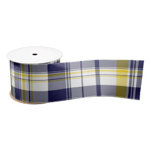 Mais und Karierte Blauer Ribbon Satinband