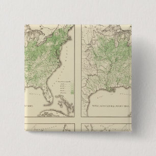 Mais- und Milcherzeugung, US-Lithograph Button