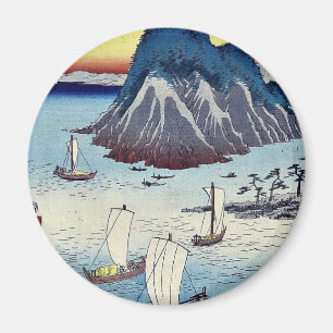 Maisaka durch Ando, Hiroshige Ukiyoe Magnet