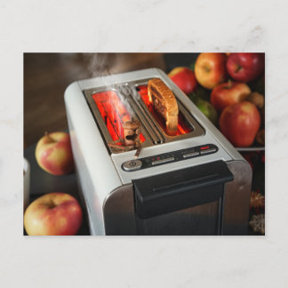 Maiself im Toaster Postkarte
