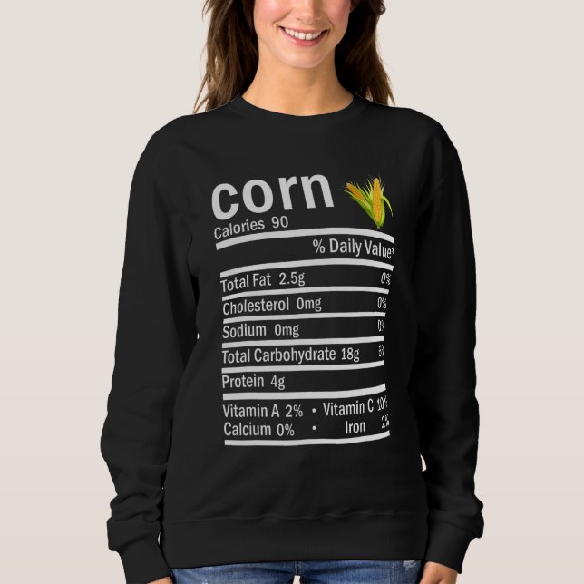 Maisernährung Erntedank Halloween Costum Sweatshirt (Vorderseite)