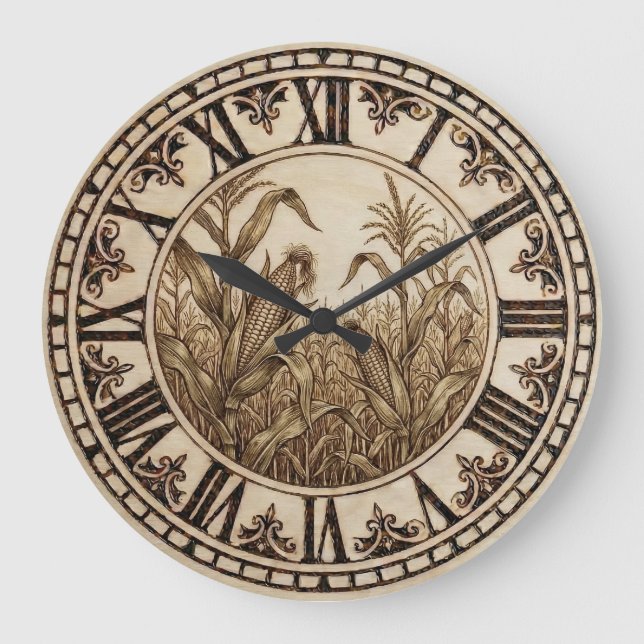 Maisfeld-Wanduhr Große Wanduhr (Vorderseite)