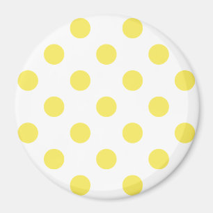 Maisgelbe Polka-Dots-Circles Magnet