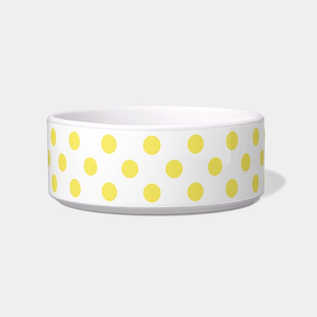 Maisgelbe Polka-Dots-Circles Napf (Links)