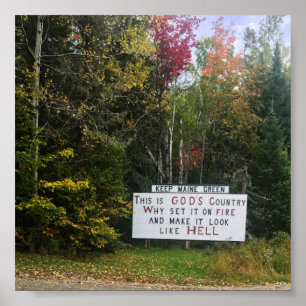 Maisgrün behalten poster