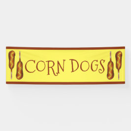 Maishund Corndog Karneval Staat Fressbude Banner