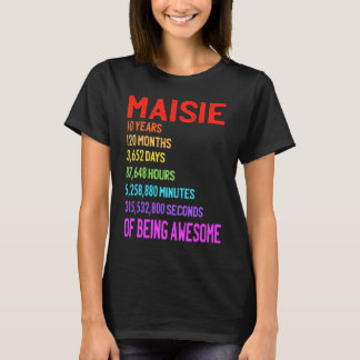 Maisie 10. Geburtstag 10 Jahre 120 Monate 3652 Tag T-Shirt
