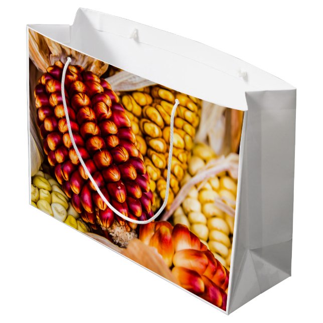 Maiskolben Große Geschenktüte (Rückseite Schrägansicht)