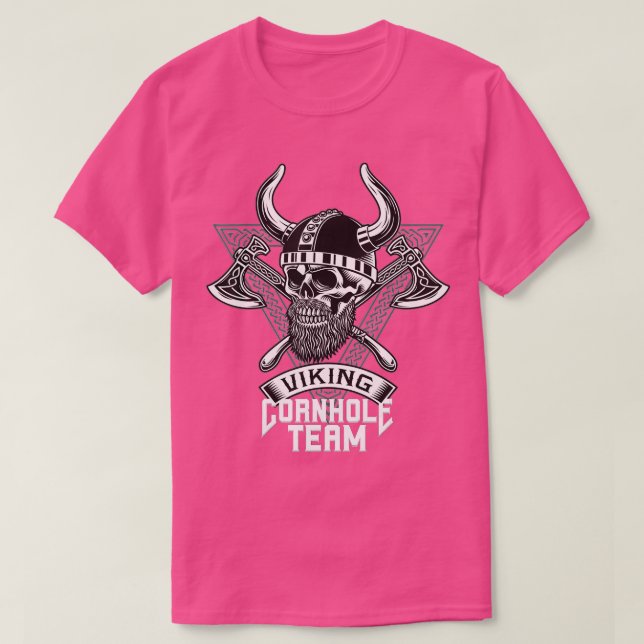 Maisloch Team Spieler Wiking Cornhole T-Shirt (Design vorne)