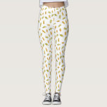 Maismuster Leggings<br><div class="desc">Muster mit inspiriert Aquarellbildern von Mais auf dem Cob</div>