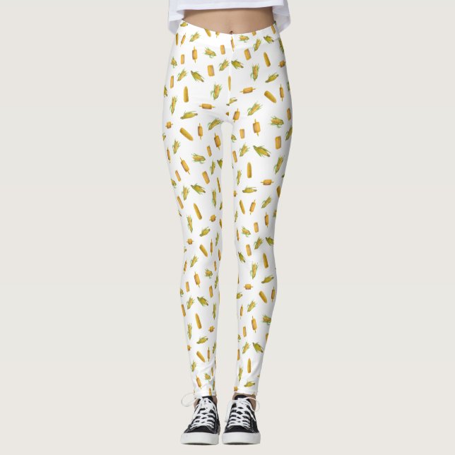 Maismuster Leggings (Vorderseite)