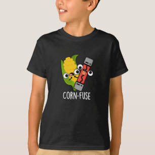 Maissicherung Funny Confused Pun Dark BG T-Shirt