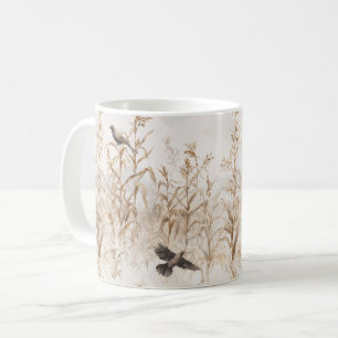 Maisstängel Vögel Herbst Kaffeetasse
