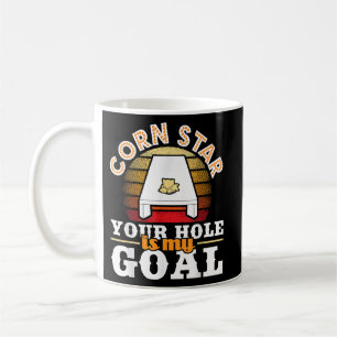 Maisstern Dein Loch ist mein Goal Cornhole Player Kaffeetasse