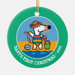 Maisy am Strand Keramikornament