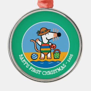 Maisy am Strand Silbernes Ornament