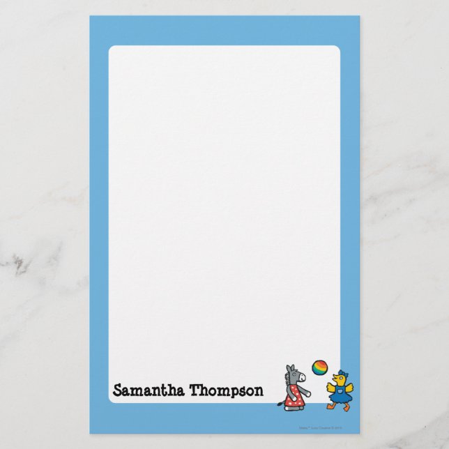 Maisy an der Vorschule mit Freunden auf dem Briefpapier (Vorderseite)