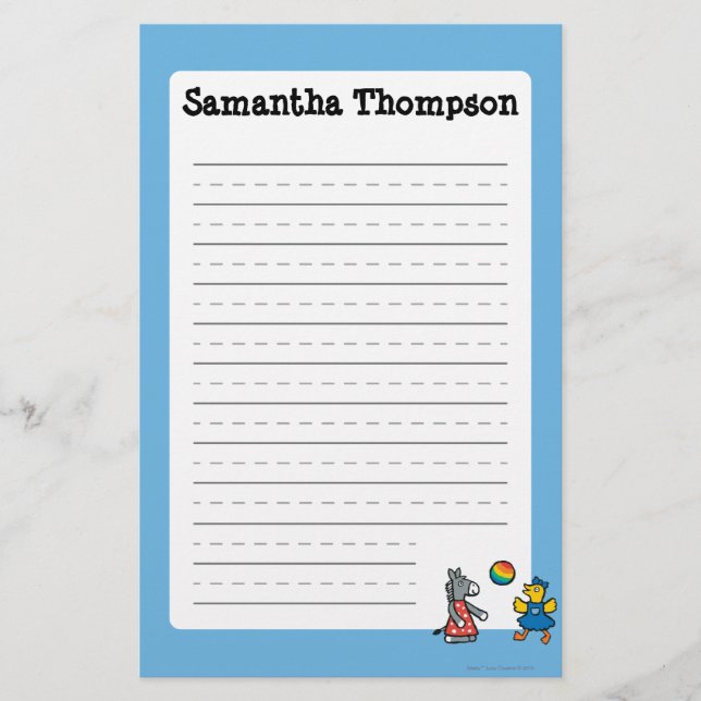 Maisy an der Vorschule mit Freunden auf dem Briefpapier (Vorderseite)