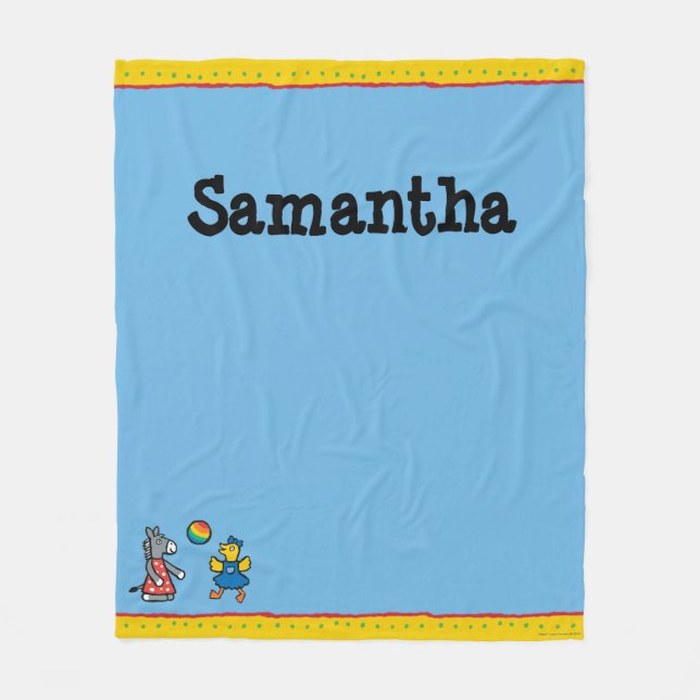 Maisy an der Vorschule mit Freunden auf dem Fleecedecke (Vorderseite)