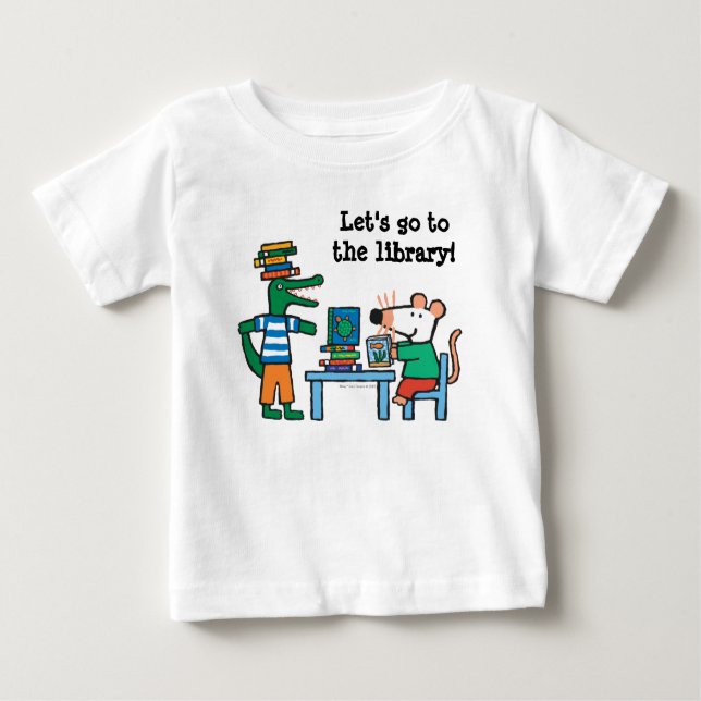 Maisy and Friends Enjoy the Library Baby T-shirt (Vorderseite)