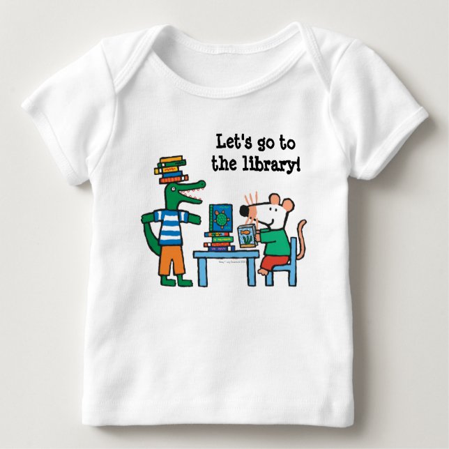 Maisy and Friends Enjoy the Library Baby T-Shirt (Vorderseite)