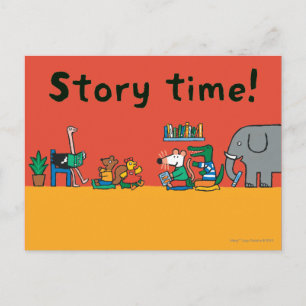 Maisy and Friends Read Together Postkarte