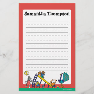 Maisy auf dem Spielplatz mit Freunden Briefpapier