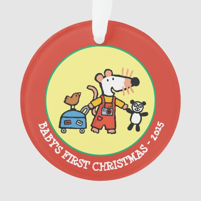 Maisy bereit zu den Ferien mit Gepäck Ornament (Vorderseite)