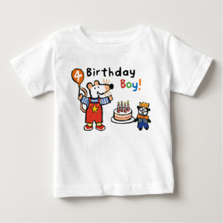 Maisy Birthday Boy, 4 Jahre alt Baby T-shirt