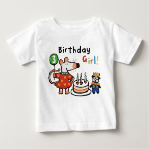 Maisy Birthday Girl, 3 Jahre alt Baby T-shirt