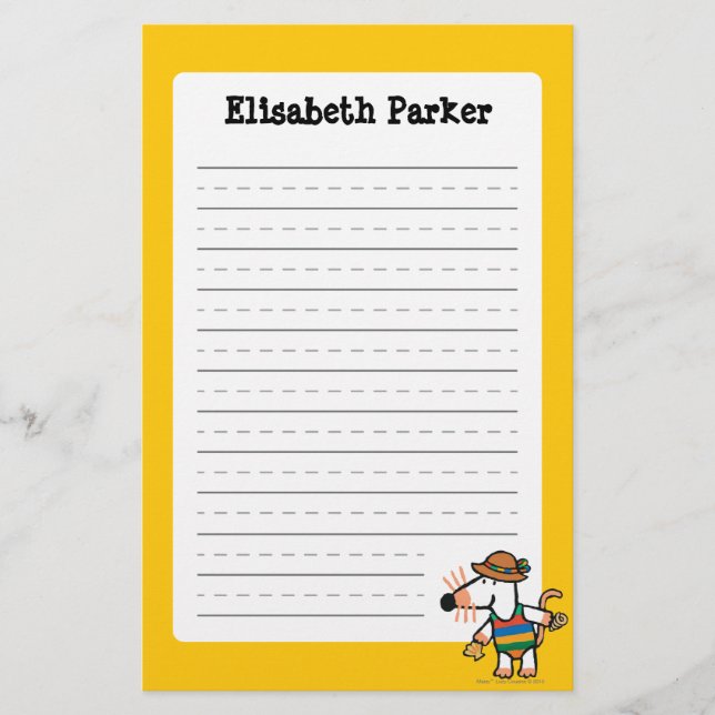 Maisy, die Muscheln am Strand sammelt Briefpapier (Vorderseite)